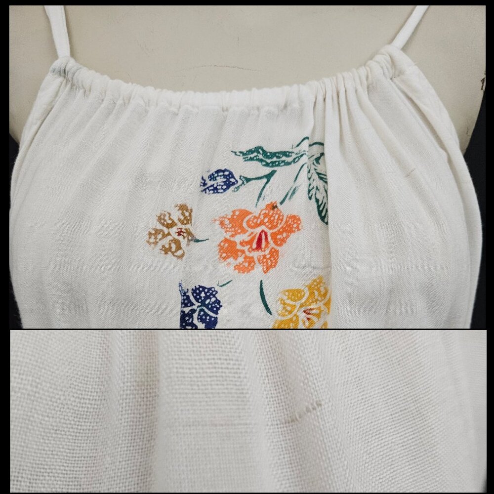 Vintage Floral Spaghetti Strap Blouson Sun Dress - Picture 3 of 15